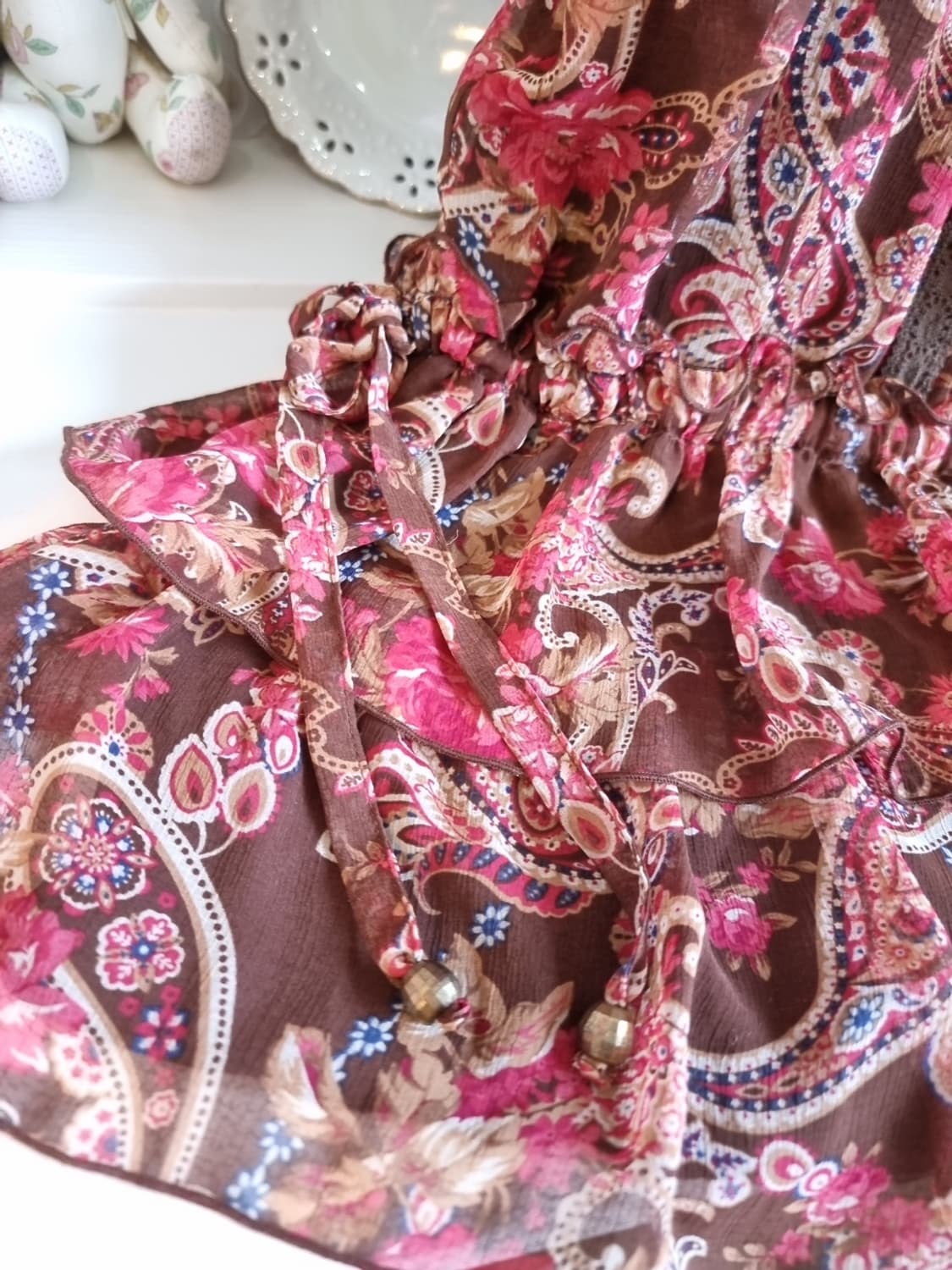 리즈리사(Liz Lisa) 빈티지 페이즐리 시폰 원피스 상품이미지3