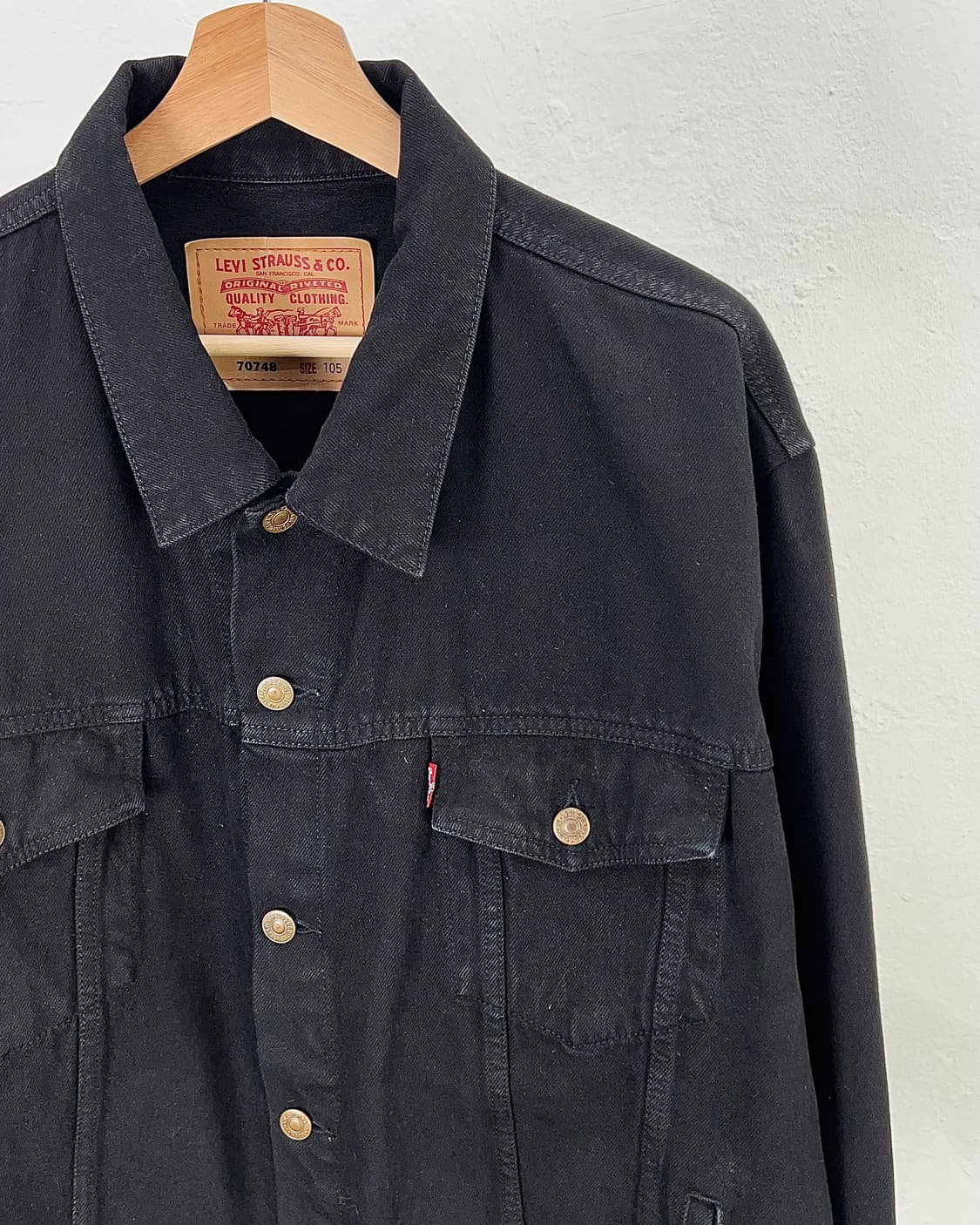 00s 리바이스 타입 3 블랙 데님 트러커 자켓 상품이미지3