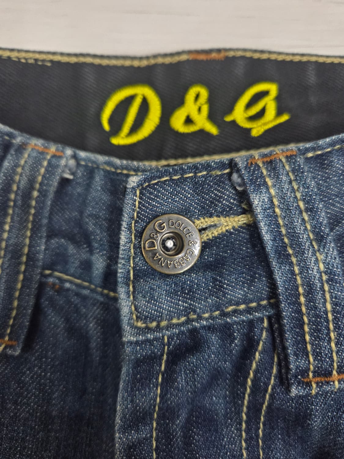 ​D&G 사자 자수 빈티지 워싱 데님 상품이미지5