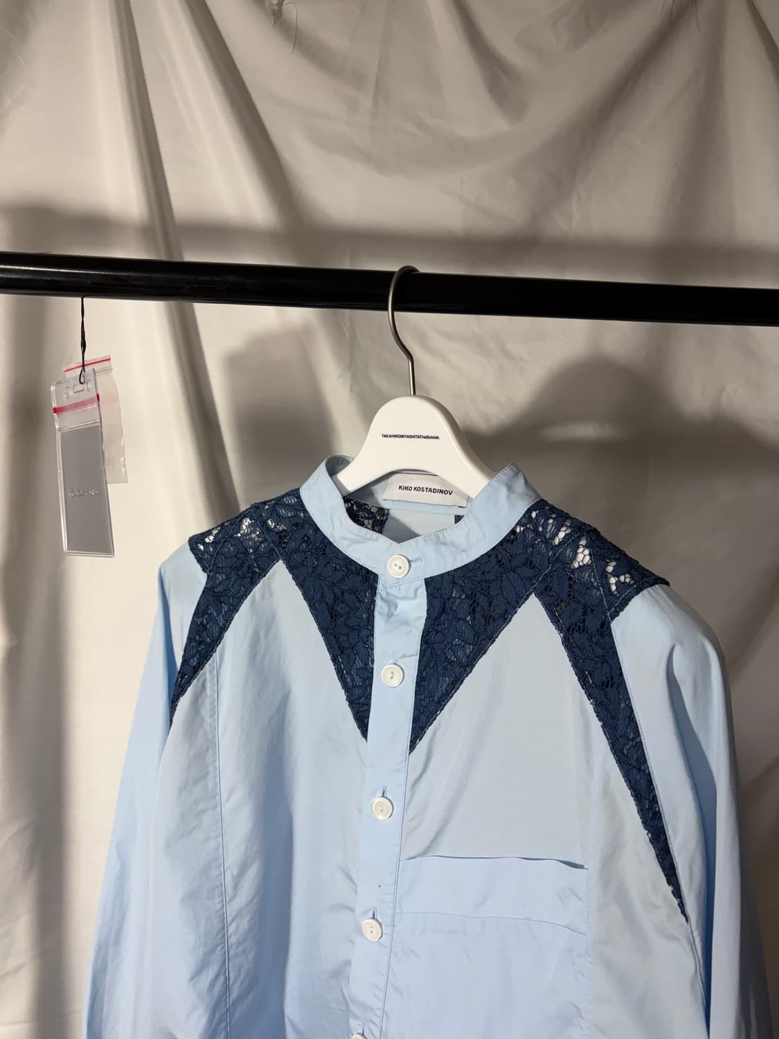 [46] 22SS 키코코스타디노브 퓨처 롱 셔츠 블루 상품이미지1