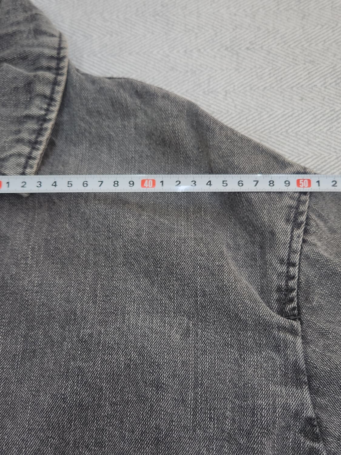 [55] 칼라거펠트 블랙 워싱 데님 자켓 청자켓 85사이즈 상품이미지9