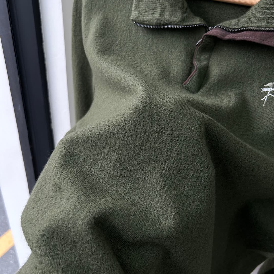 16332 - 폴로 랄프로렌 골프 카키 반집업 울 니트 (울 100%) 상품이미지4