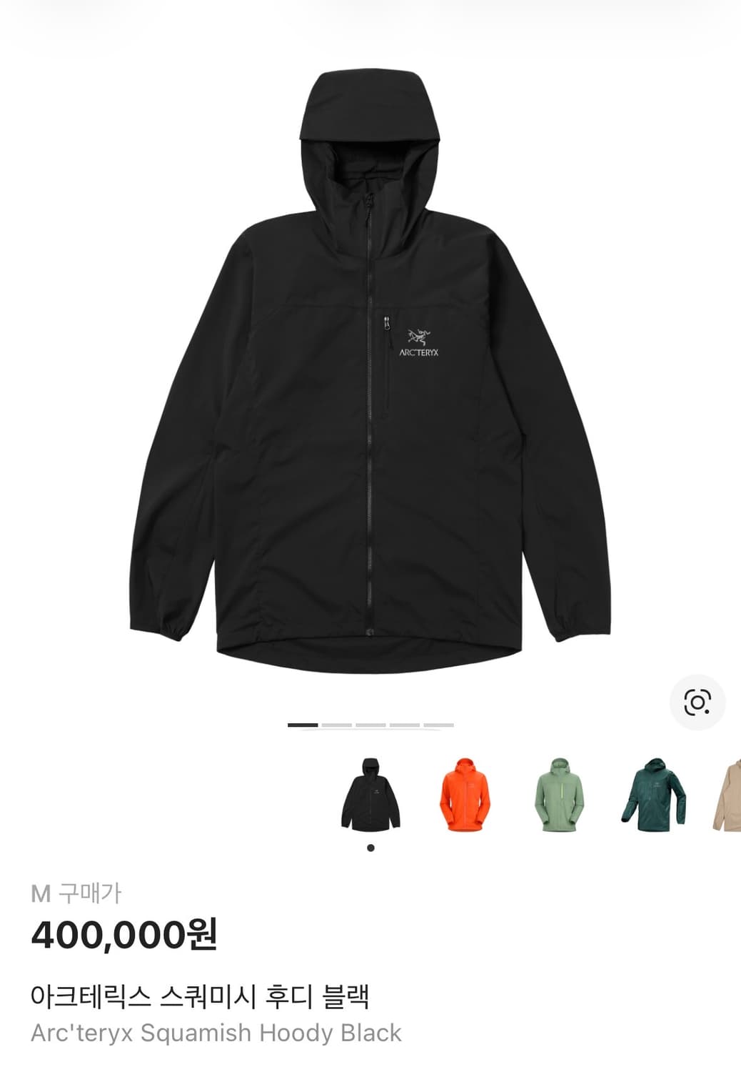 아크테릭스 스쿼미시 후드 블랙 상품이미지1