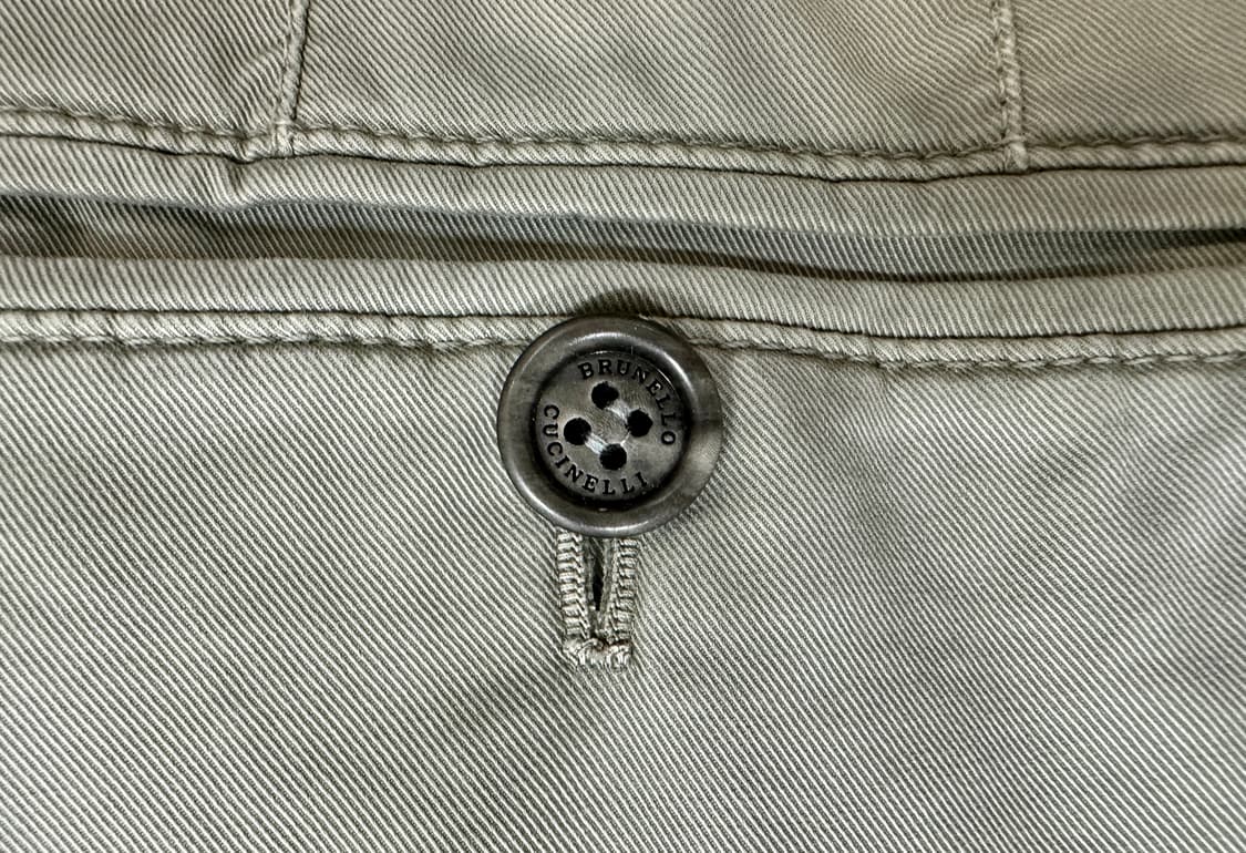 브루넬로 쿠치넬리 올리브그린 코튼 치노 팬츠 48 상품이미지4