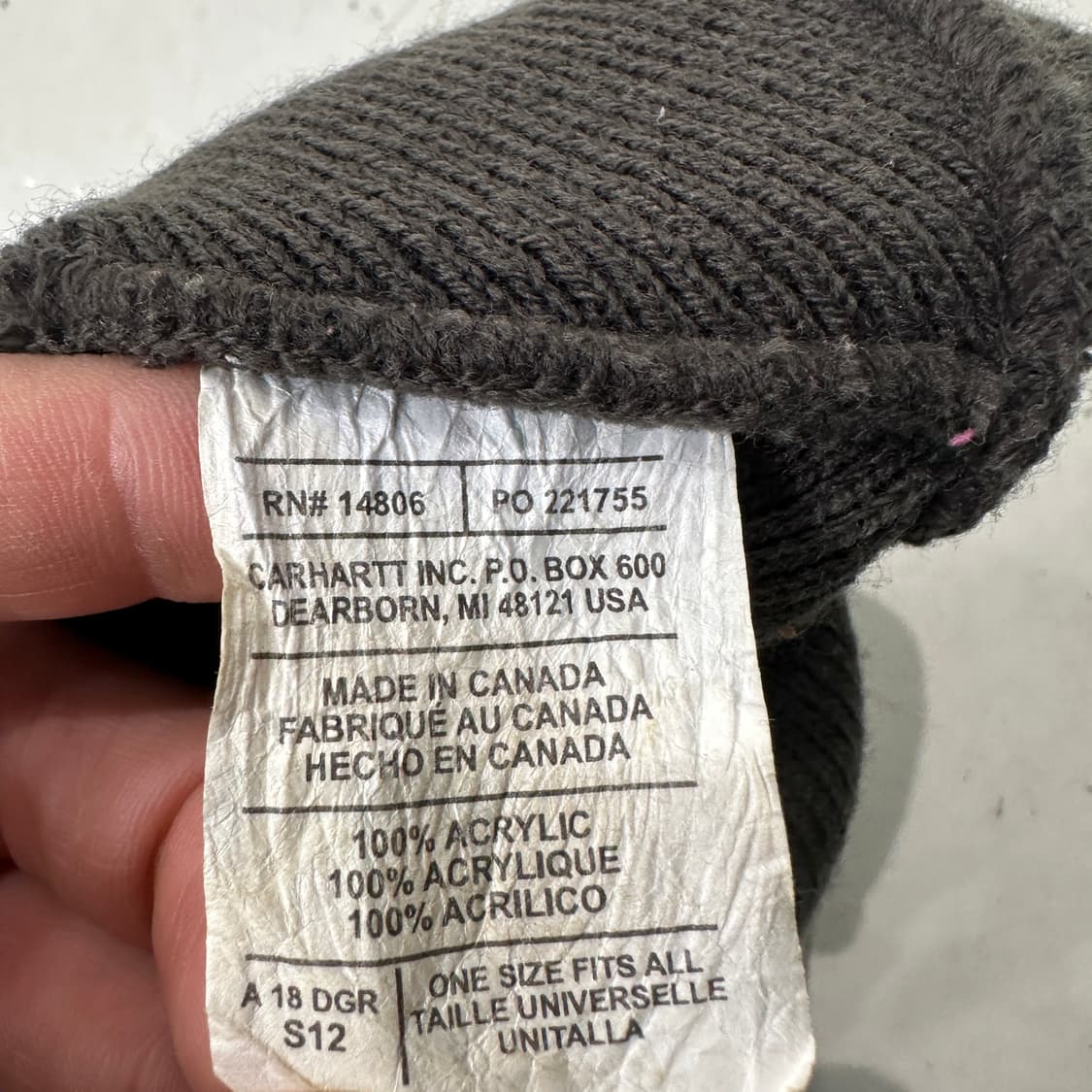 칼하트 카키 비니 FREE 상품이미지3