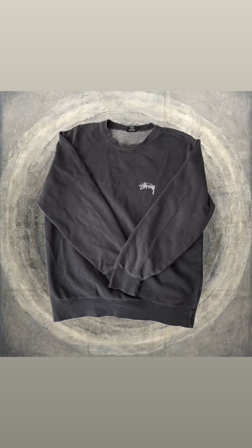 스투시 stussy 8볼 크루넥 맨투맨 차콜 L (여성 가능) 상품이미지2