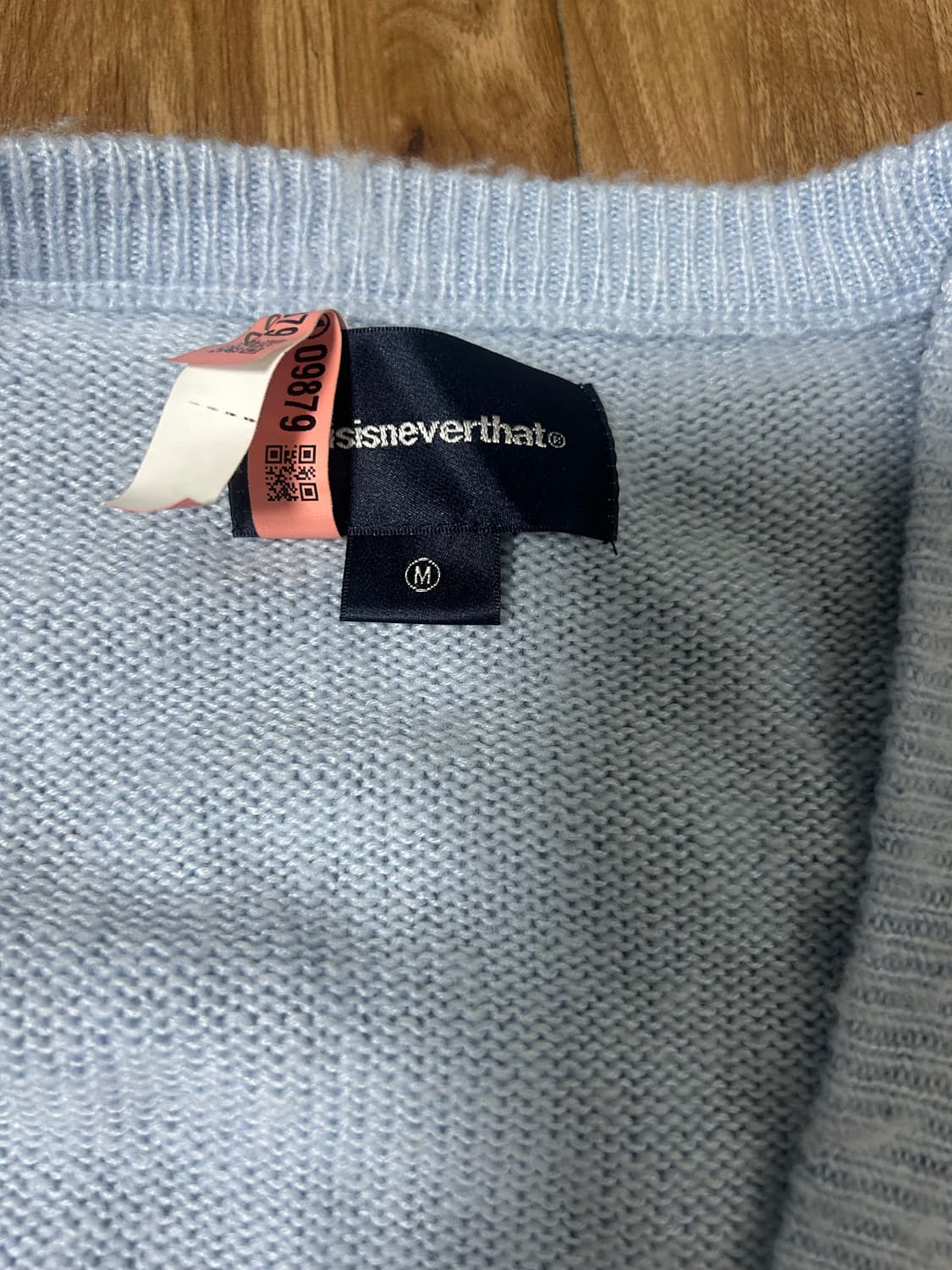 디스이즈네버댓 아가일 니트 가디건 상품이미지3