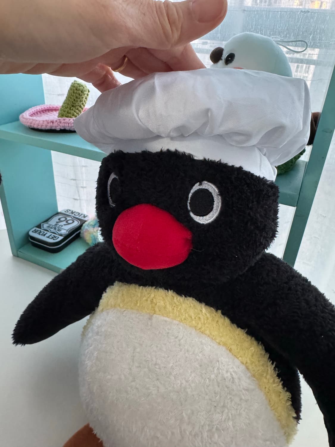 귀여운 핑구 요리사 봉재 인형 택있음 상품이미지10