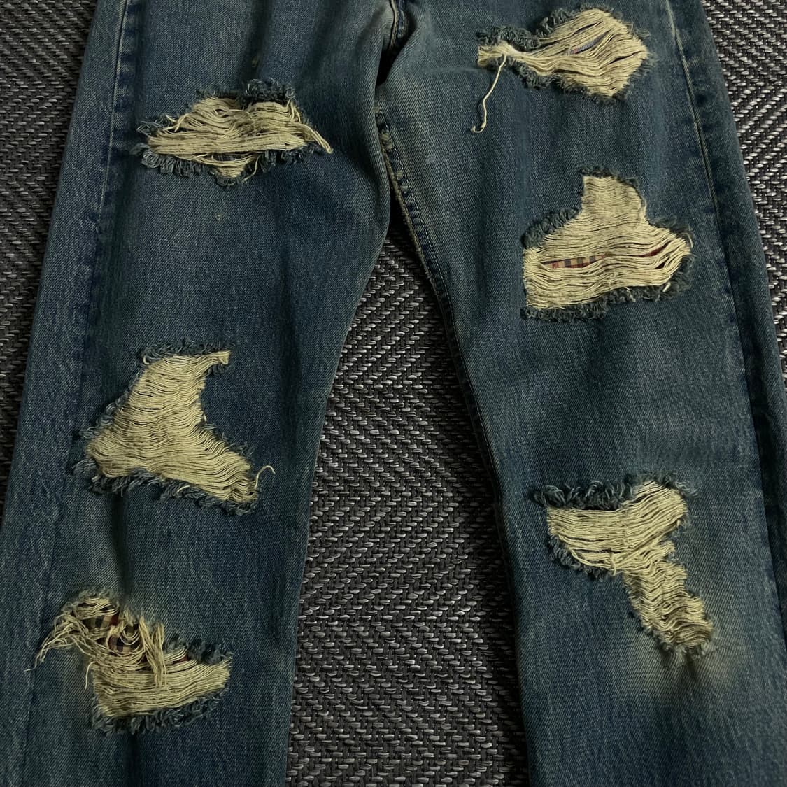 리바이스 501 디스트로이드 워싱 데님 팬츠y 3350 상품이미지4