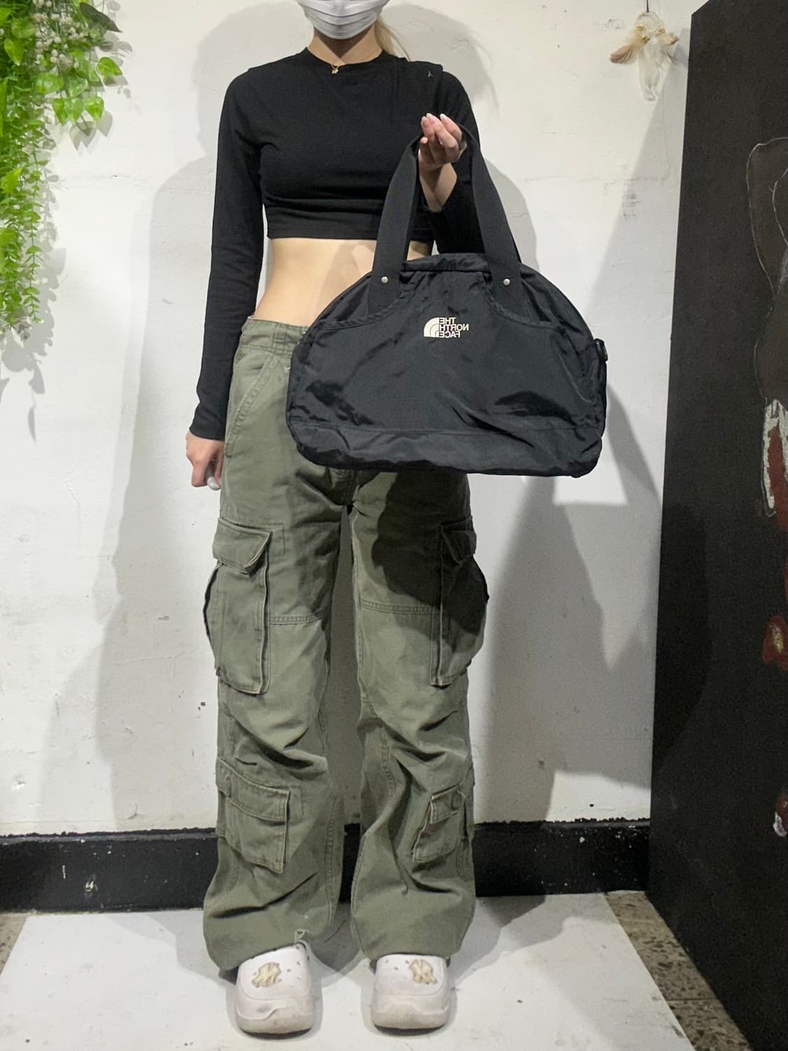 노스페이스 블랙 볼링백 핸드백 토트백  상품이미지2