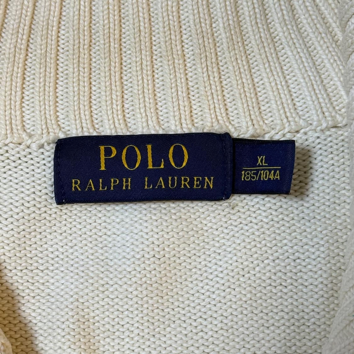 폴로 랄프로렌 반집업 니트 XL 상품이미지5