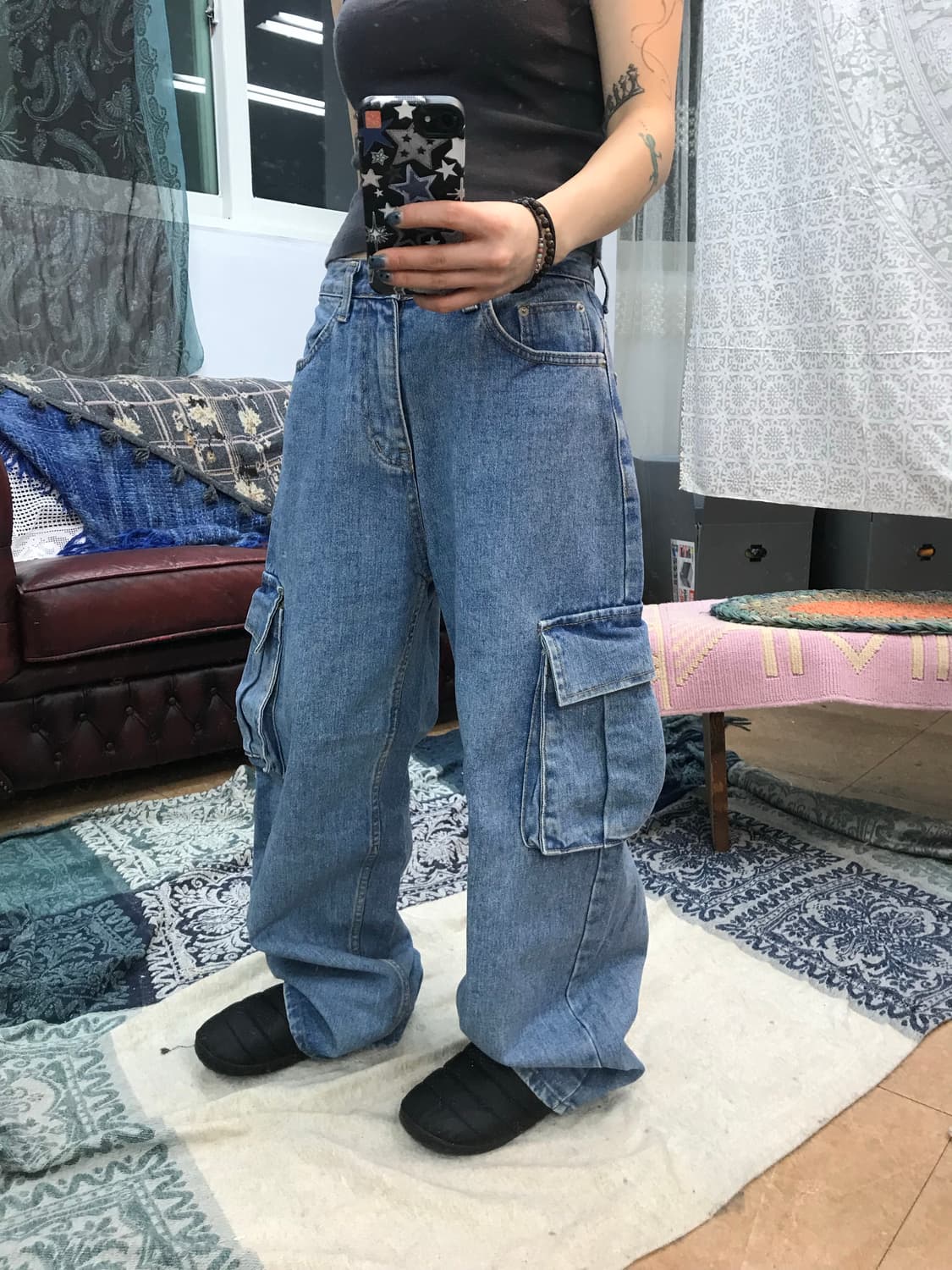 어반드레스 스트릿 카고 데님팬츠  상품이미지1