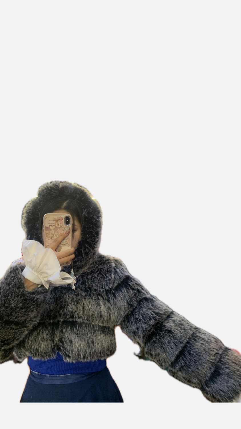  패션 후드 퍼 자켓  상품이미지8