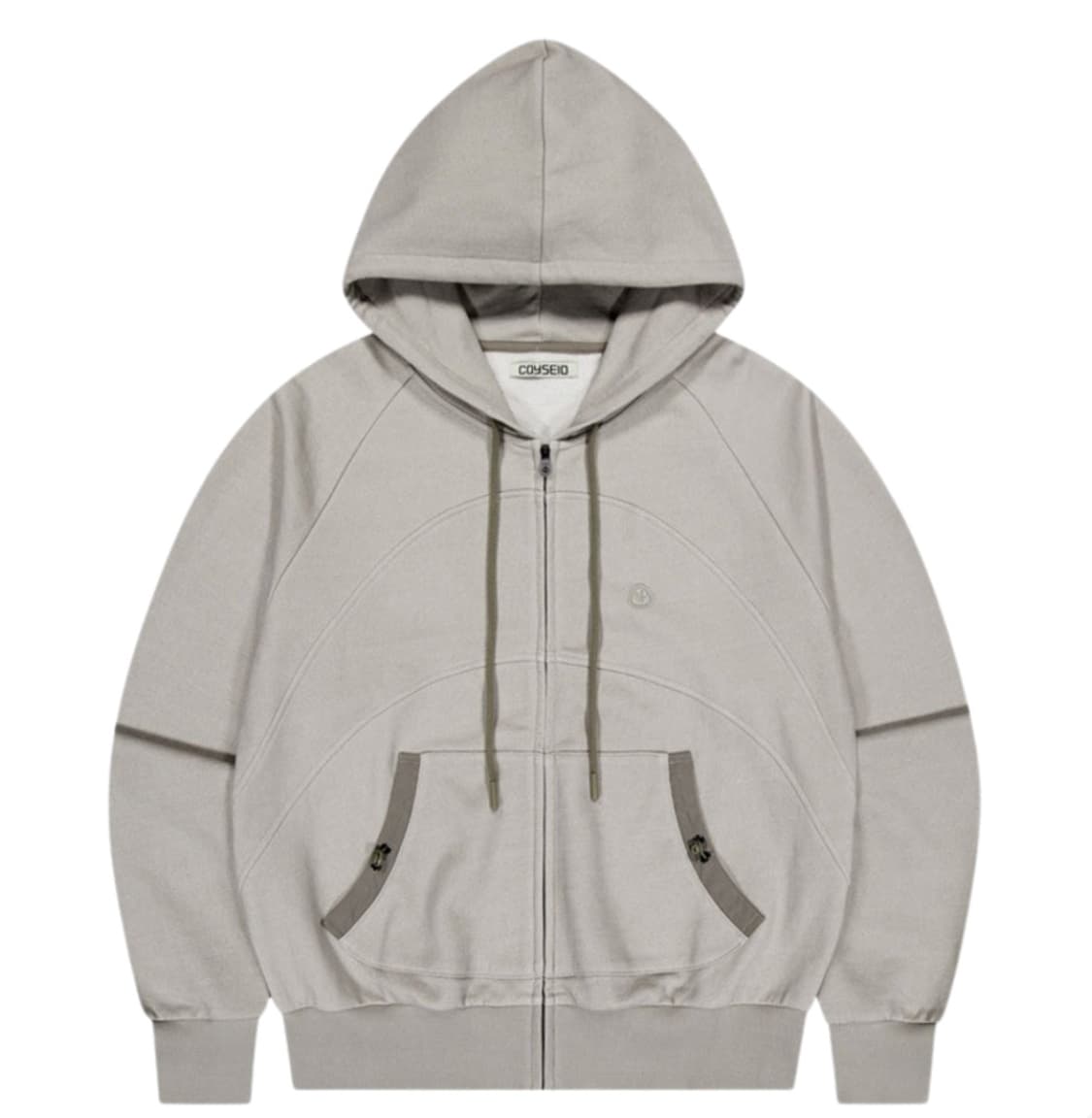 코이세이오 스트링 포켓 후드집업 샌드 상품이미지1