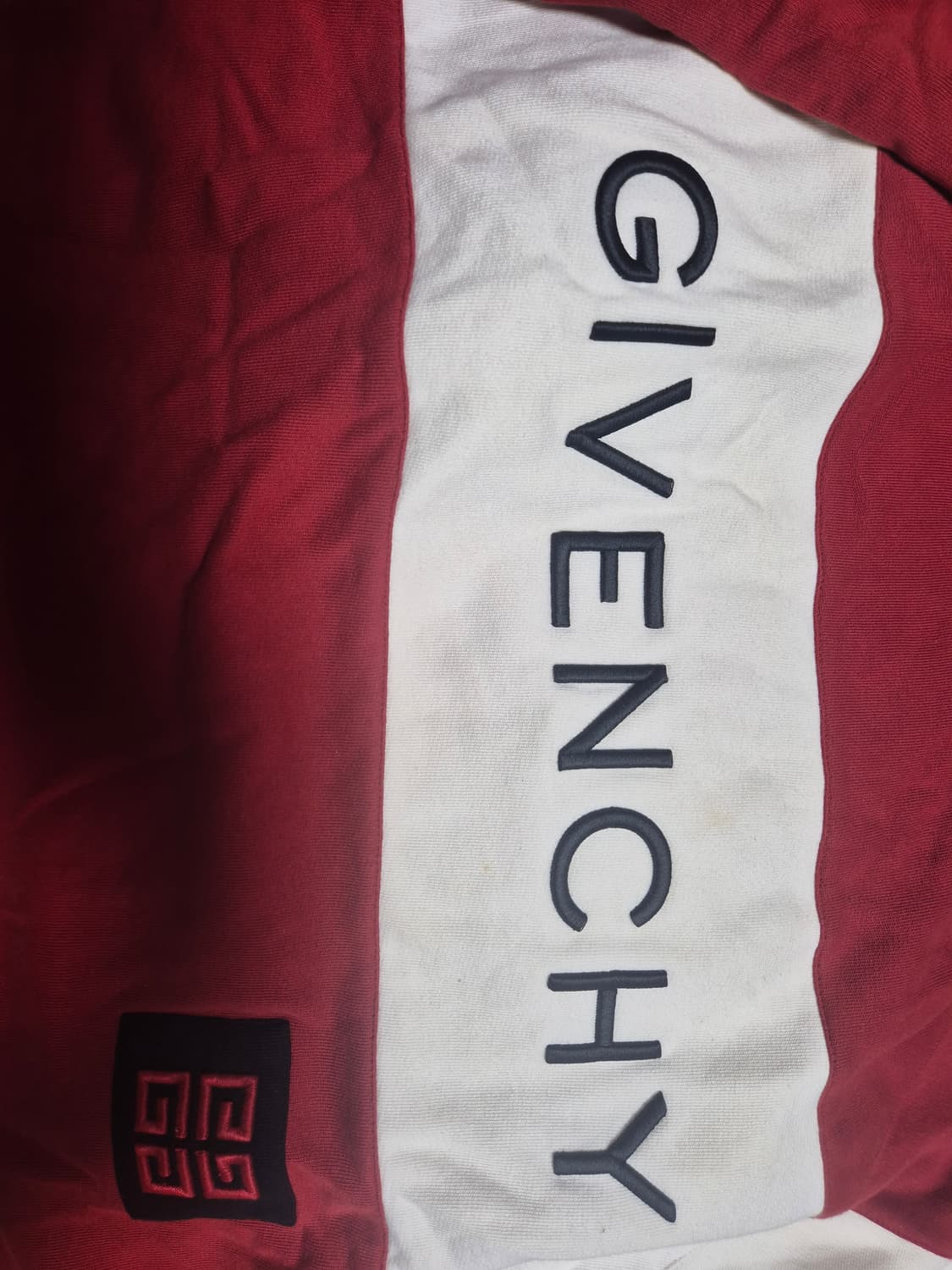 지방시 로고 레드 맨투맨 xxl 110 상품이미지2