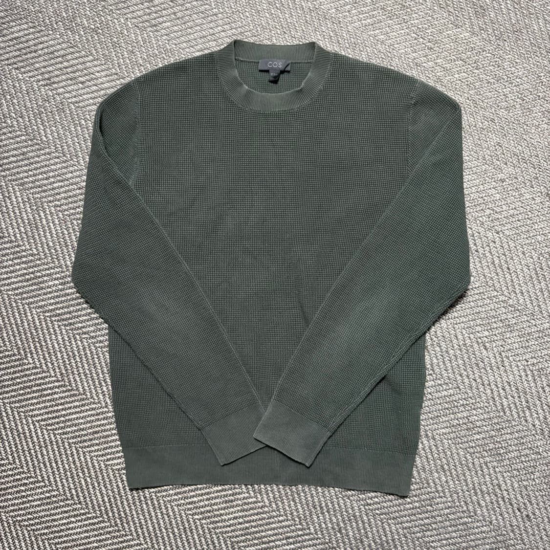 COS 와플 니트 스웨터 카키(M) 상품이미지1