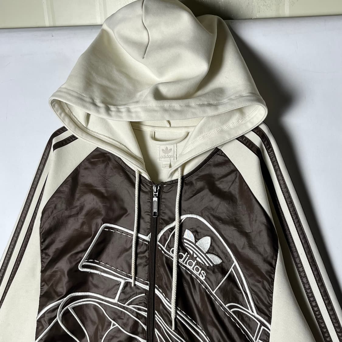 [Adidas] 아디다스 초코브라운 바람막이 후드집업  상품이미지2