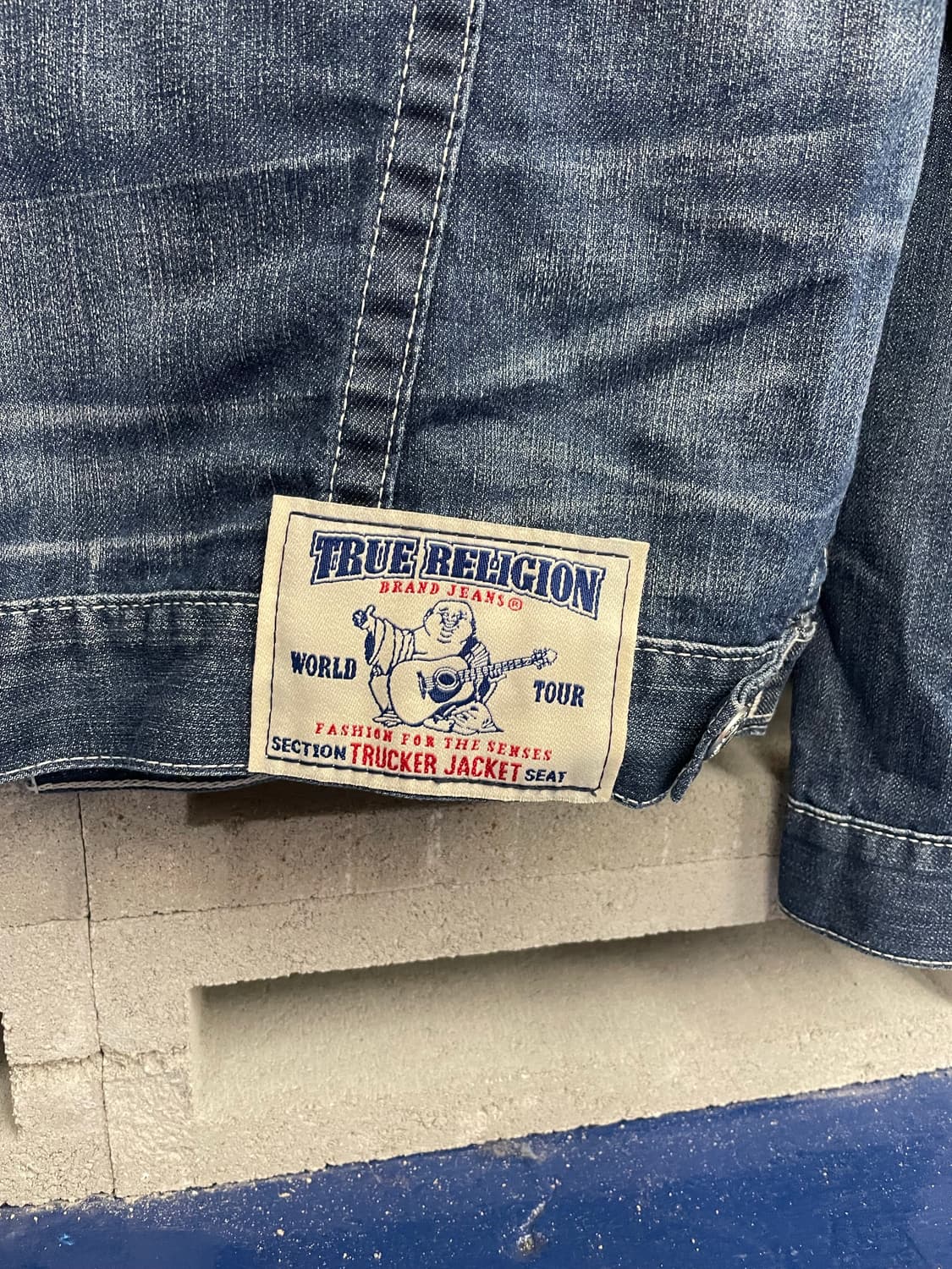 TR 트루릴리전 화이트 스티치 데님 자켓 상품이미지9