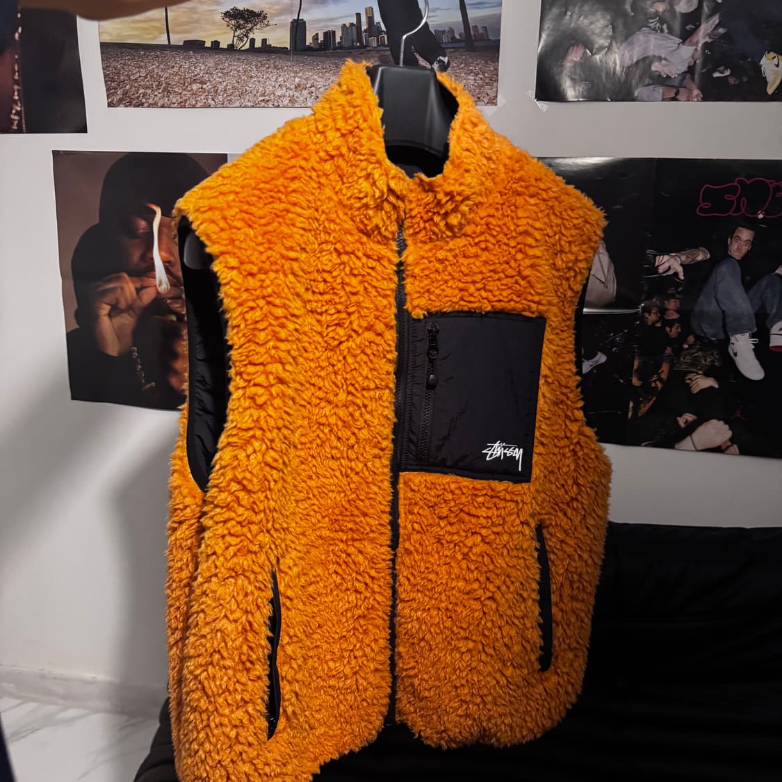 스투시 쉐르파 리버시블 베스트 탠저린 상품이미지1