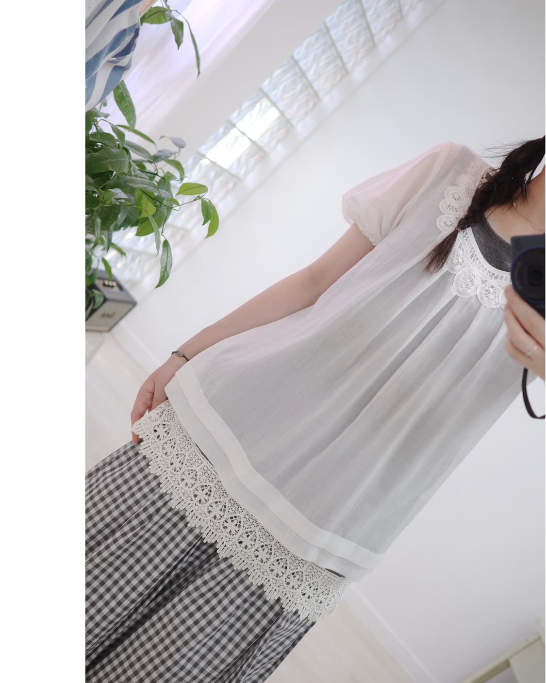 Grey lace sleeveless 상품이미지9