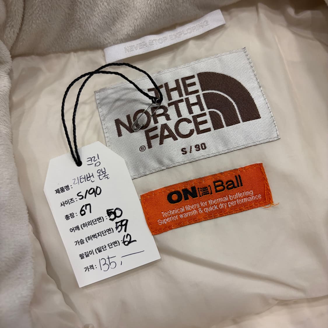 [S] 노스페이스 리터번 온볼 구스다운 패딩 B433 상품이미지5
