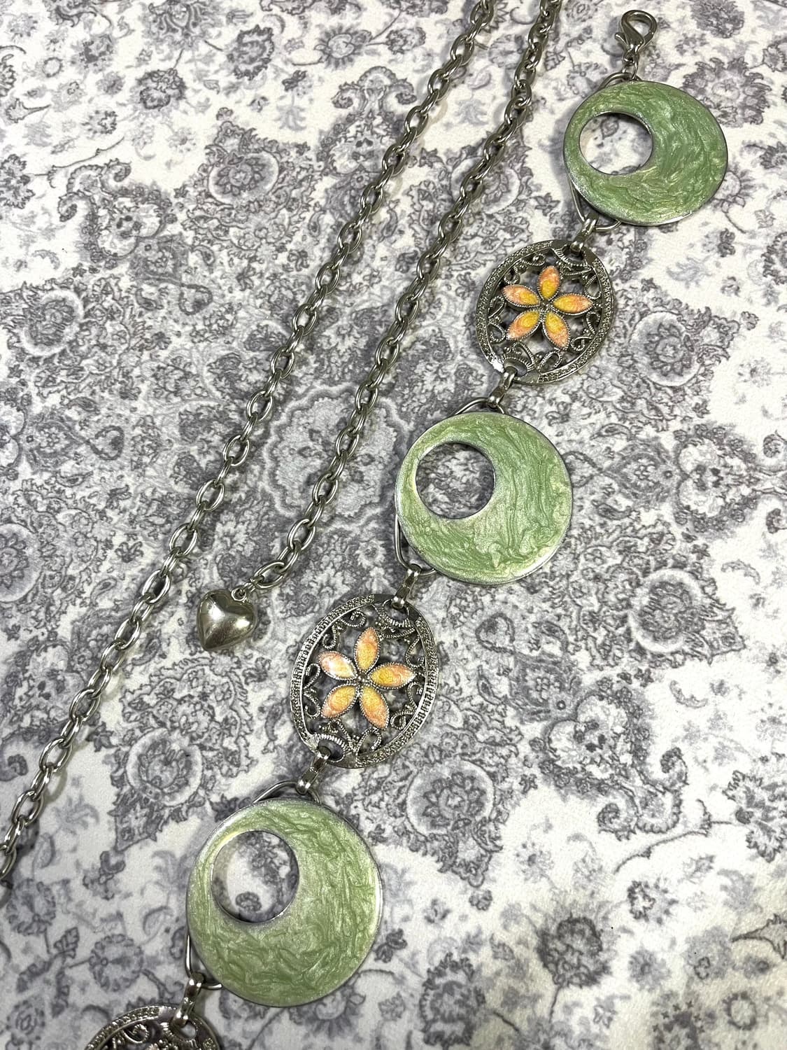 오리엔탈 페어리 플라워 엔틱 체인 벨트 상품이미지1