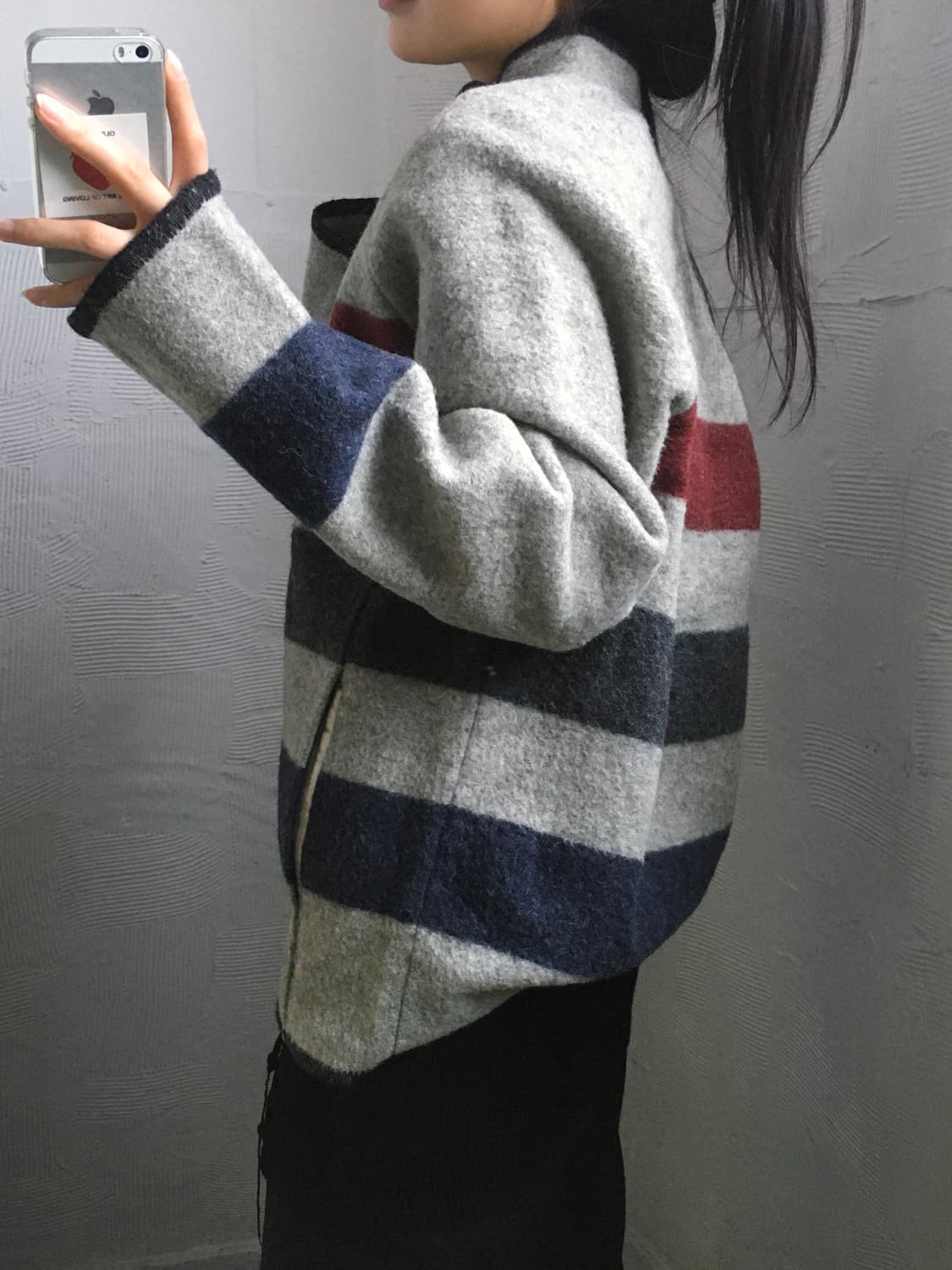 Woolrich 울리치 단가라 쓰리버튼 울 혼방 하프니트 상품이미지2