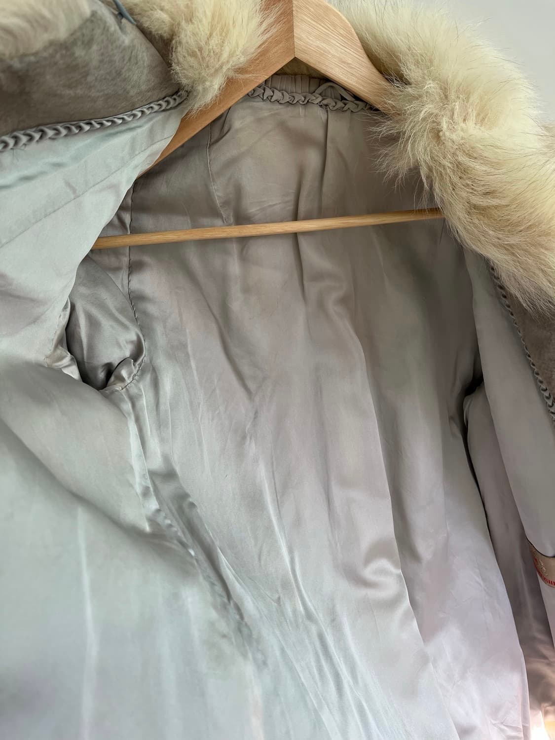 빈티지 폭스 퍼자켓 크림 상품이미지6