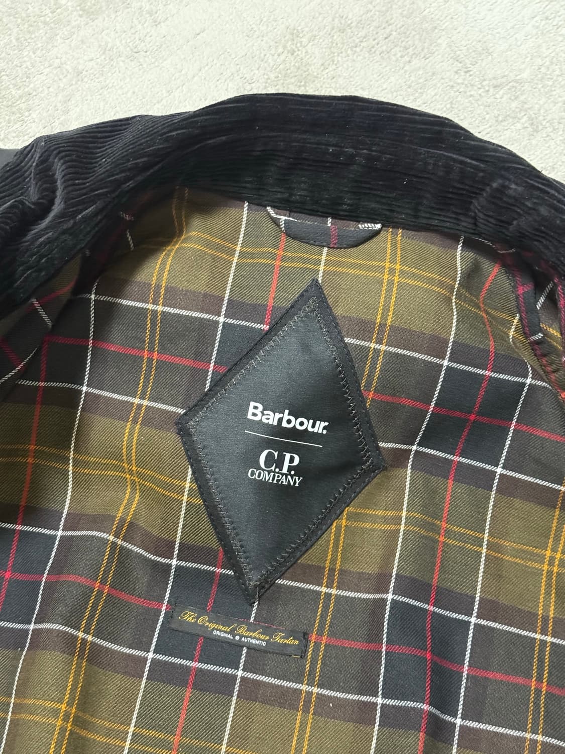 바버 CP컴퍼니 크릴 왁스자켓 블랙 M 상품이미지7