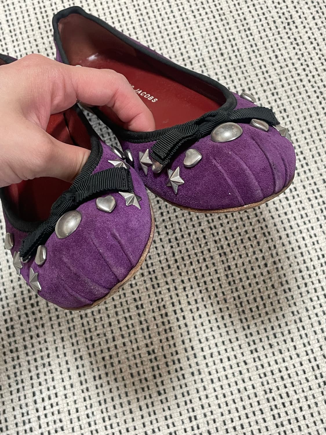 Marc jacobs stud suede flat shoes 36 상품이미지4