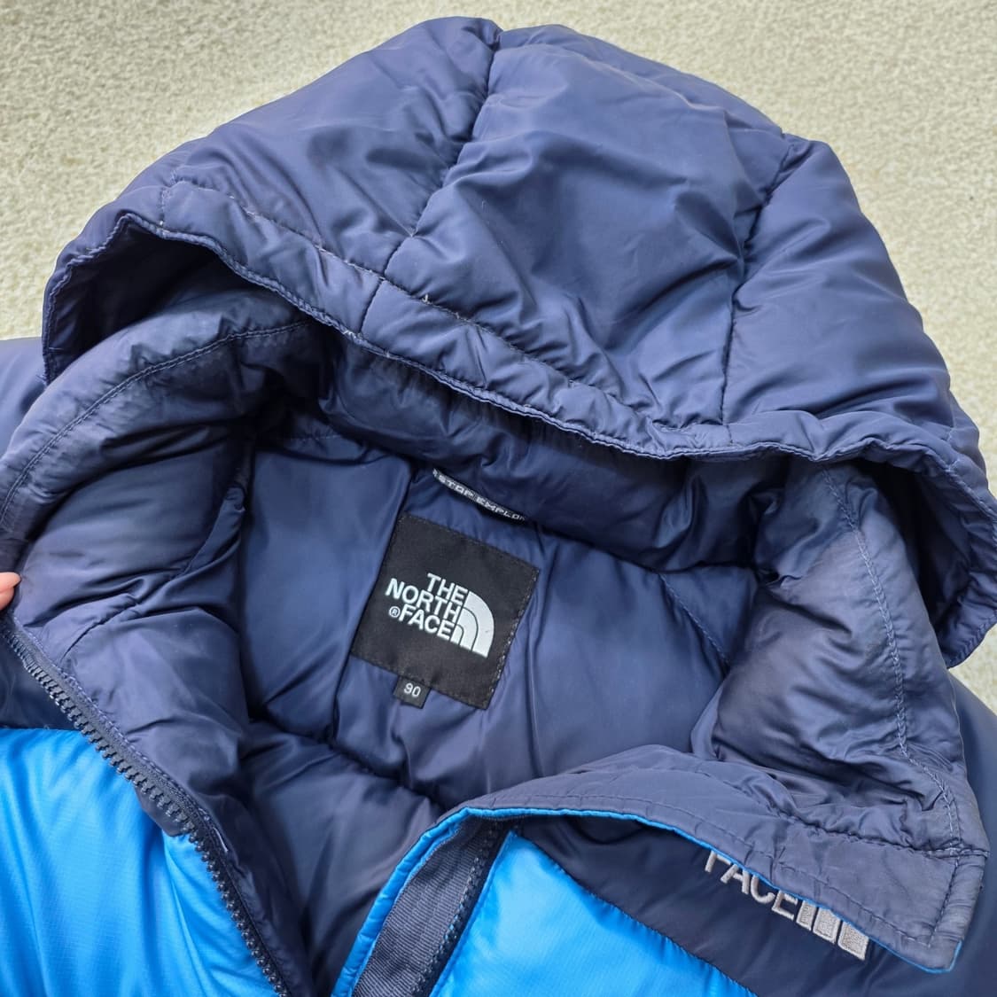 [90] 노스페이스 구스다운 후드 패딩 점퍼 1215J1 상품이미지2