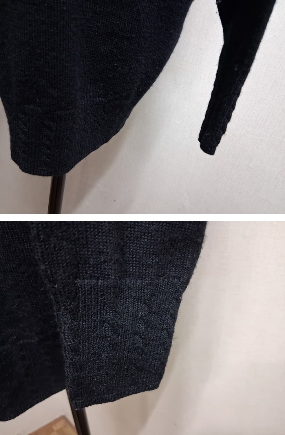 ALTMODER 칼라플 풍경화 입체자수 폼폼 순모 울 니트 루즈핏 프리
 상품이미지7