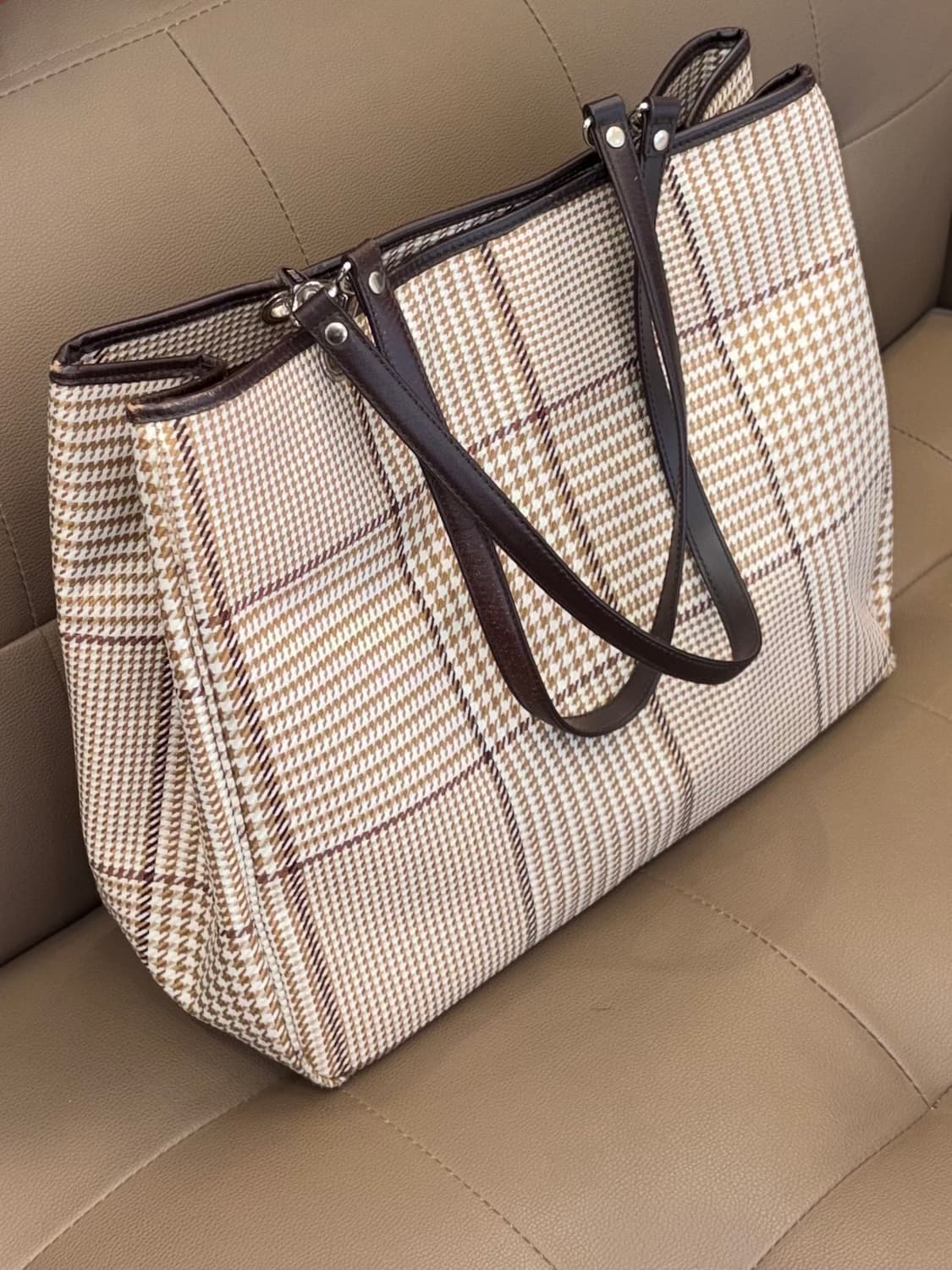 폴로 랄프로렌 체크 토트백  상품이미지6