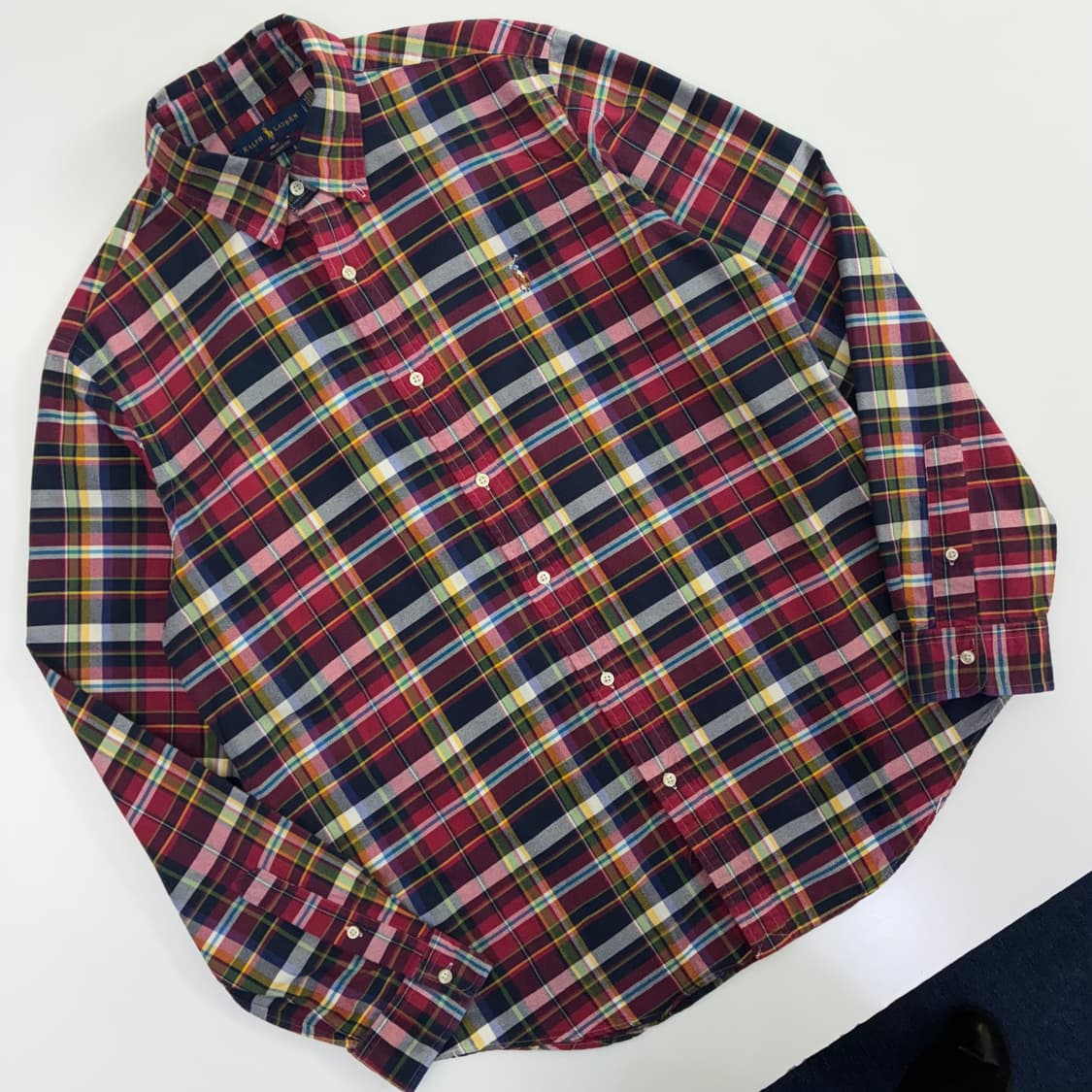 Polo 폴로 랄프로렌 현행QR 타탄 체크 셔츠 상품이미지2