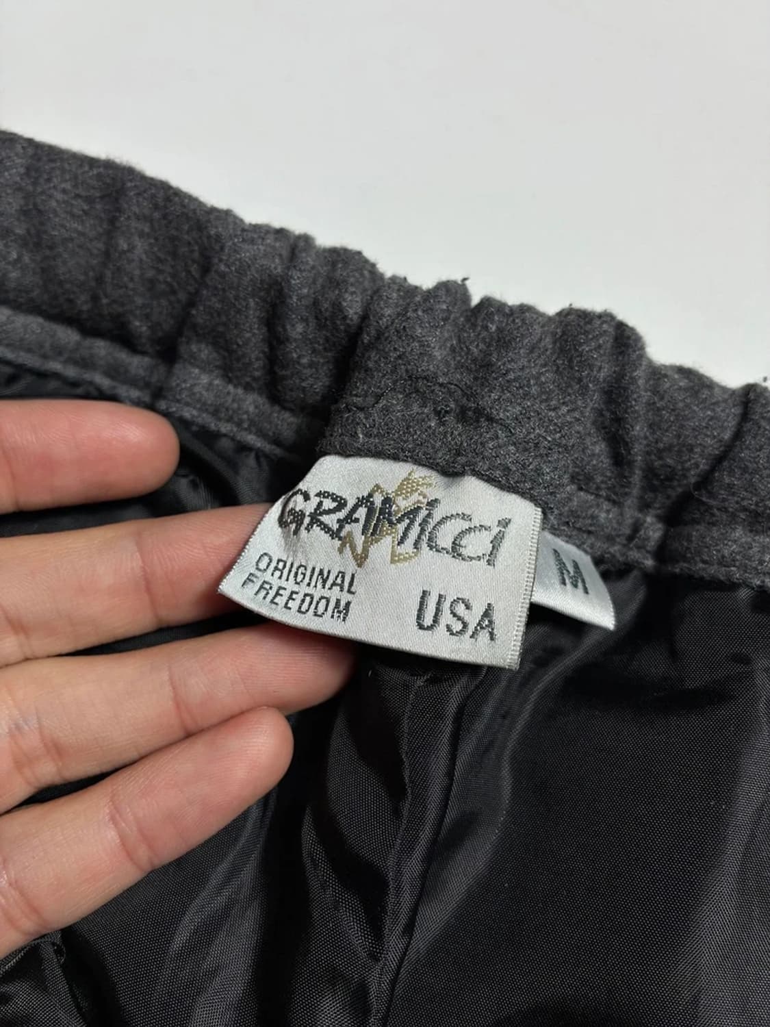 그라미치Gramicci 차콜그레이 컬러 울 블렌드 테이퍼드팬츠 R1469 상품이미지7