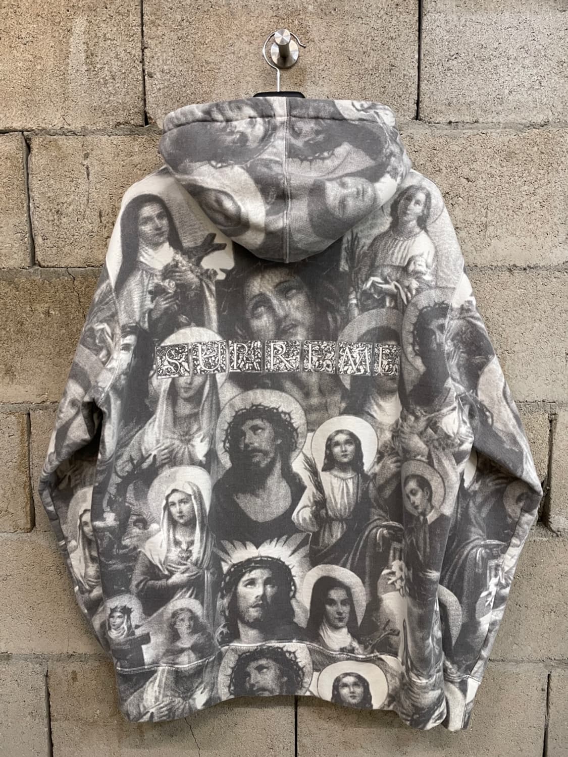 슈프림 지저스앤매리 후드 티셔츠  상품이미지5