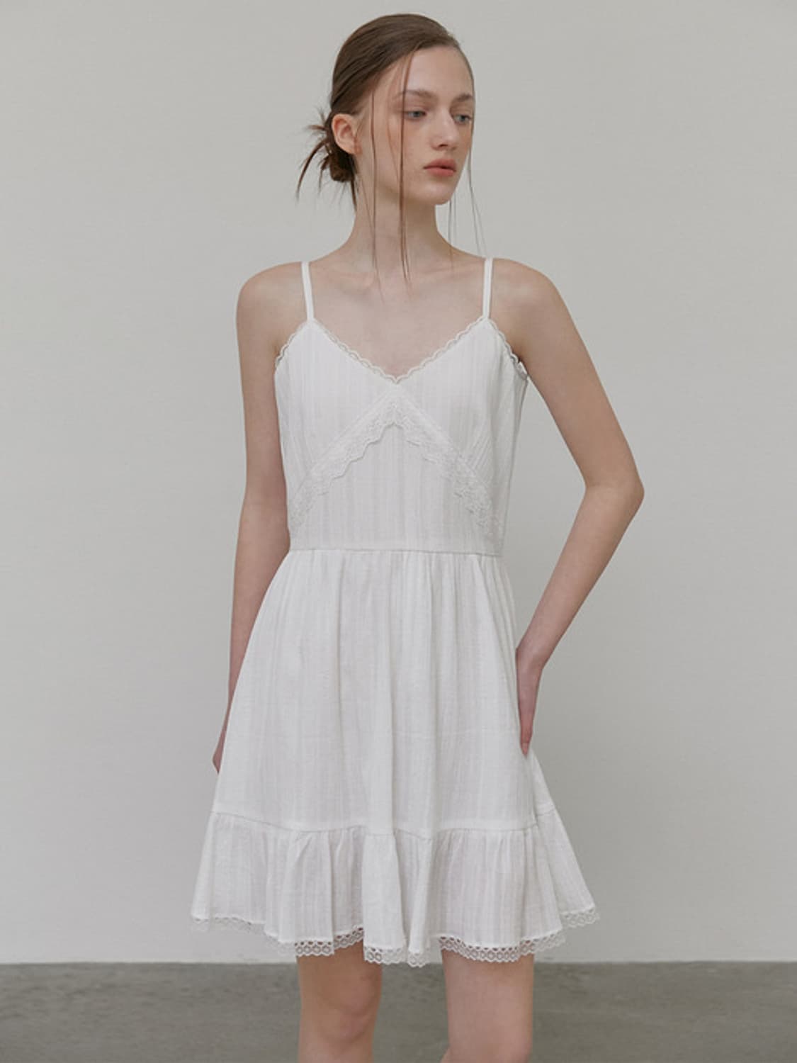 (m) 에트몽 슬립 레이스 미니 드레스 상품이미지1