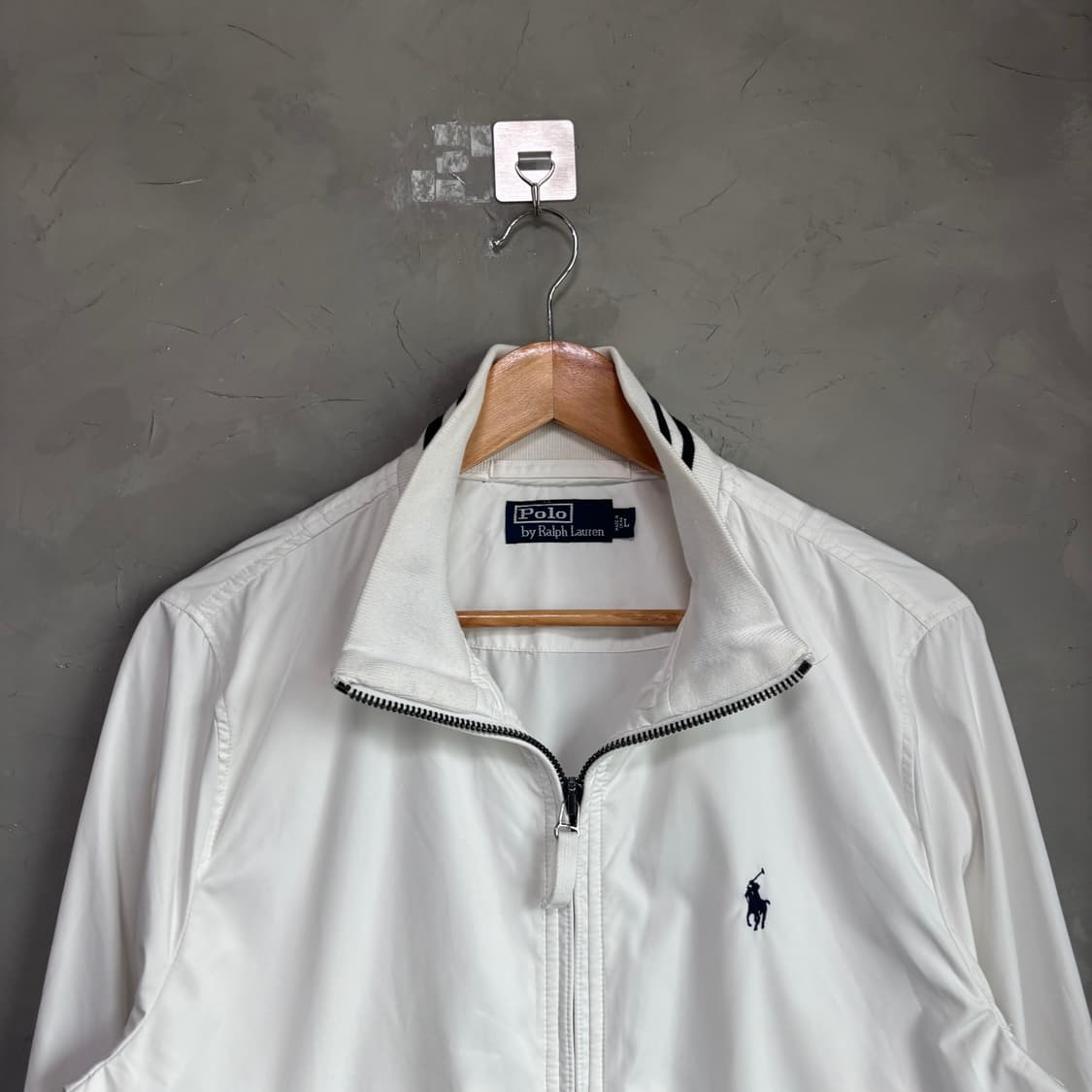 폴로 랄프로렌 바람막이 블루종 자켓 화이트 상품이미지2
