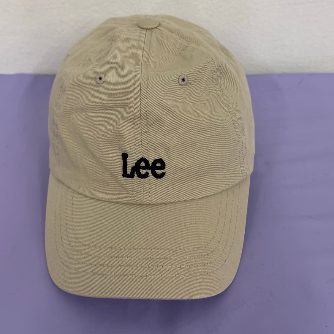 Lee 리 스몰 로고 베이지 볼캡 os 상품이미지1