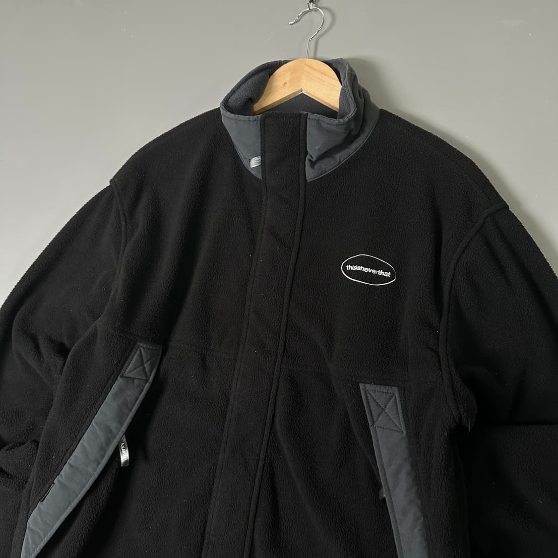 디스이즈네버뎃 디네뎃 후리스 집업 블랙 M [013106] 상품이미지2