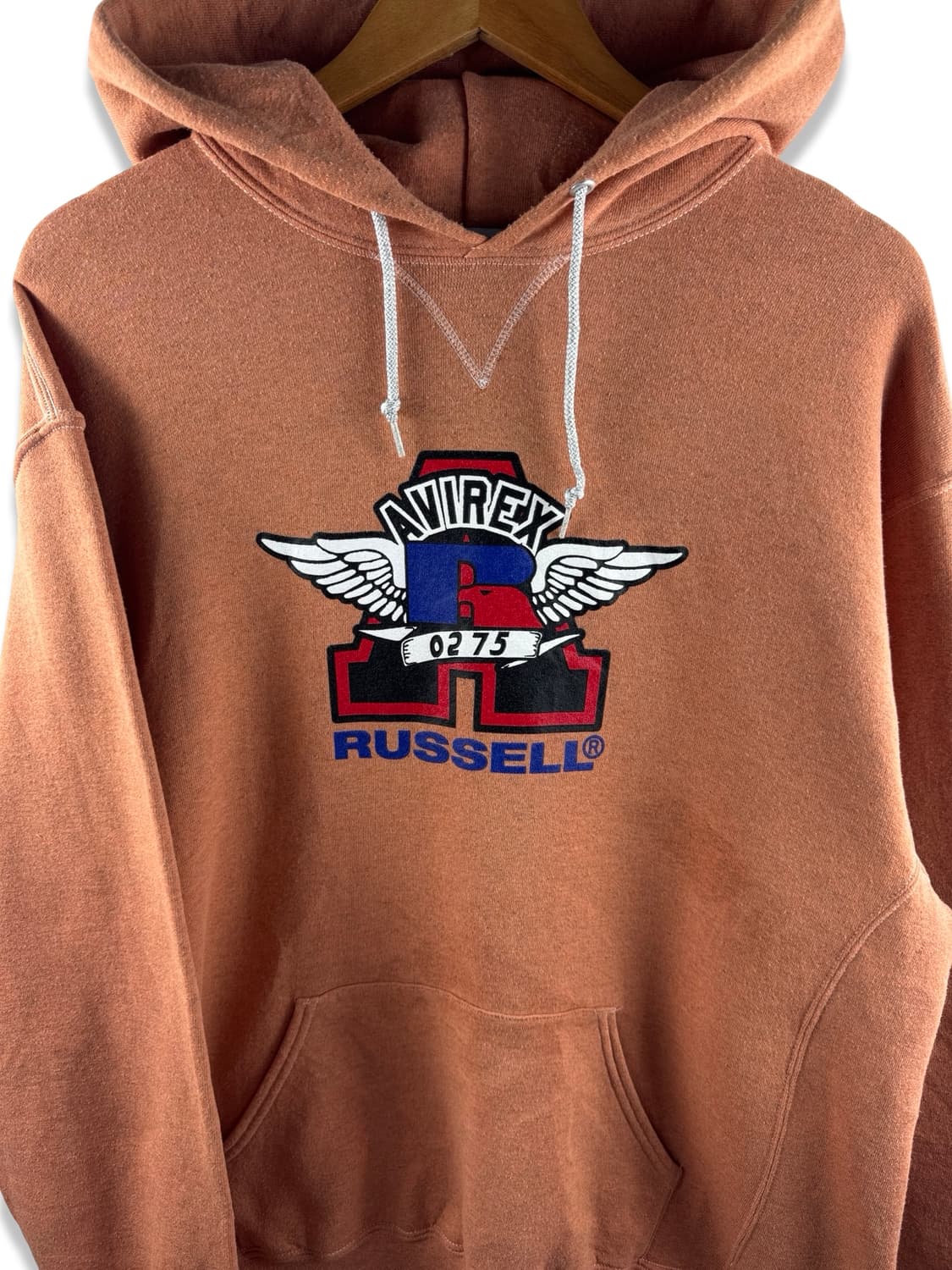 RUSSELL ATHLETIC X AVIREX 캐럿프린팅 후드티 3714 상품이미지4