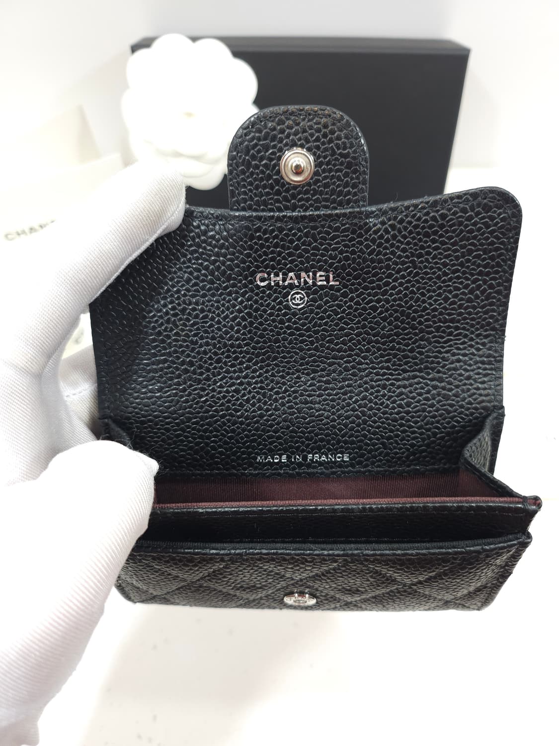 [정품] 샤넬 캐비어 클래식똑딱이 카드지갑 상품이미지2