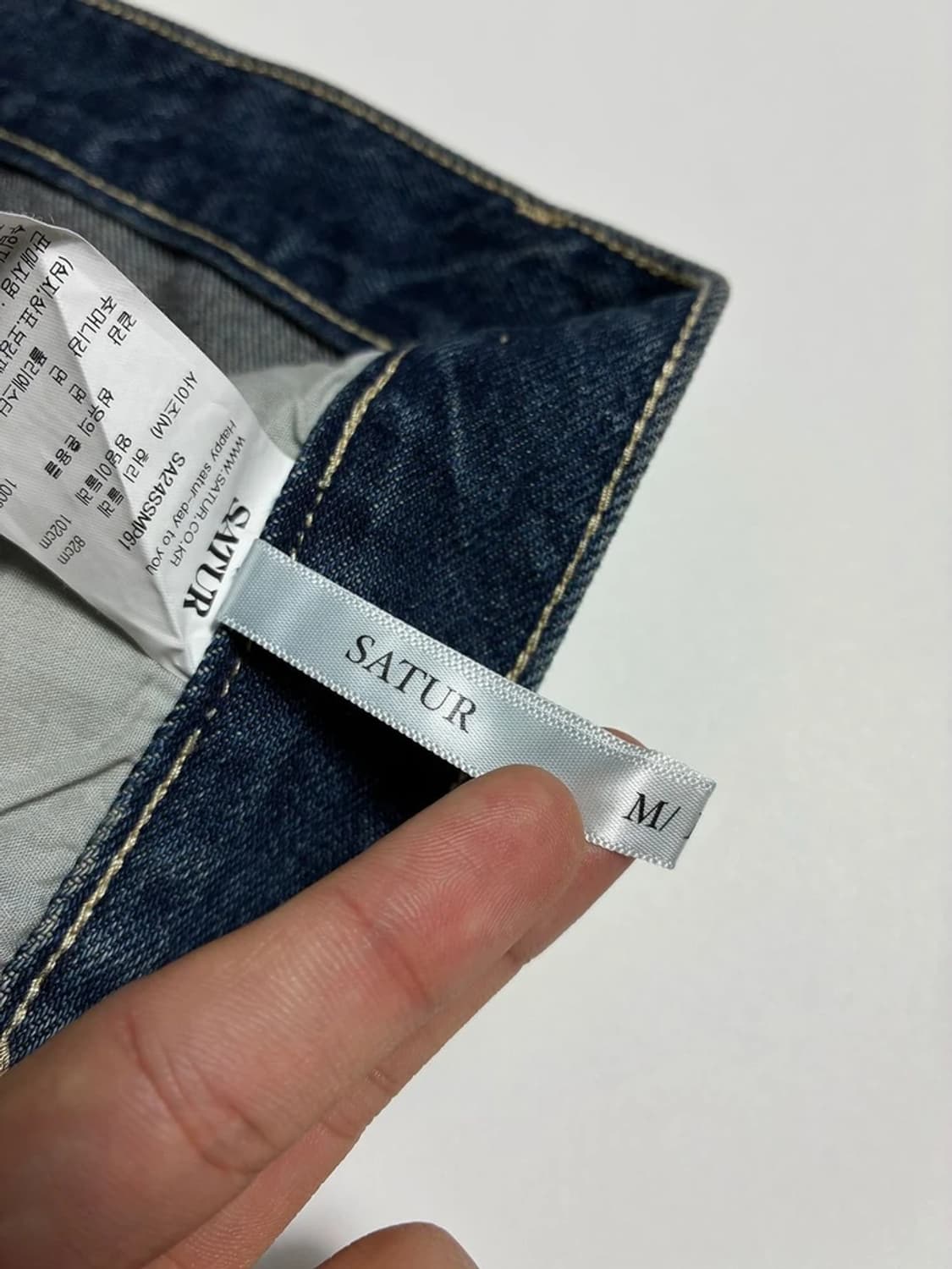 세터 SATUR 23FW 브루클린 뉴트로 와이드 데님 팬츠 R1876 상품이미지8