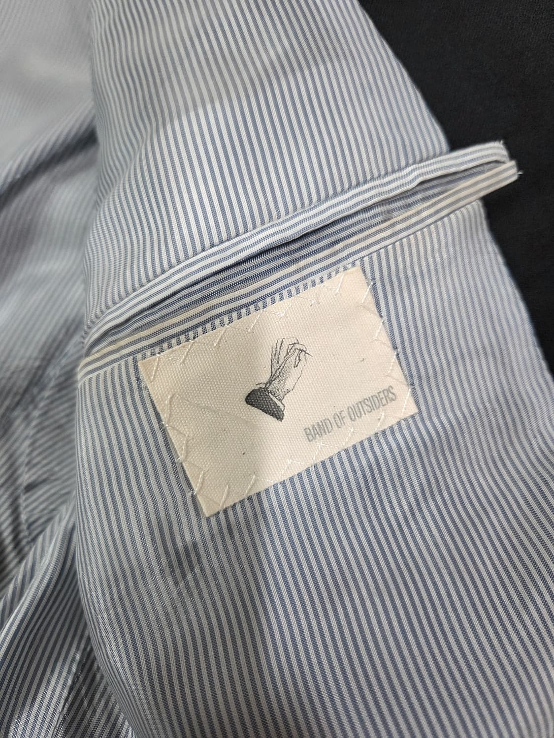 밴드오브아웃사이더 블랙 미니멀 블레이져 상품이미지8