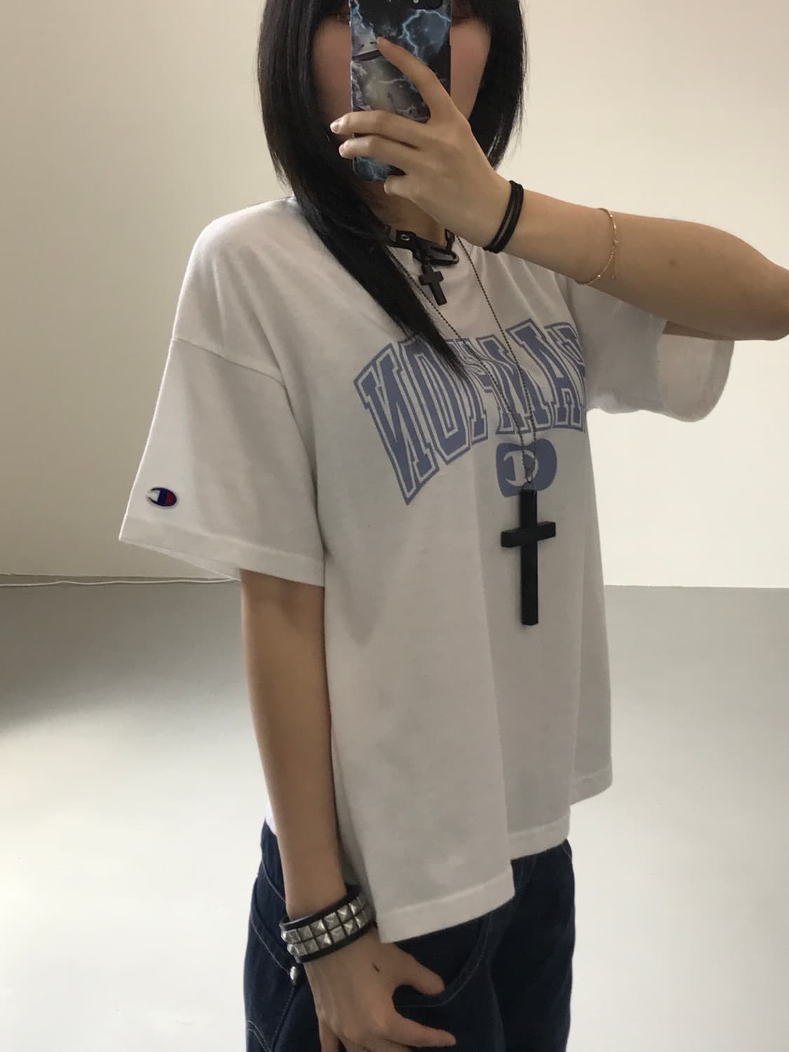 챔피언 프린팅 반팔 상품이미지3