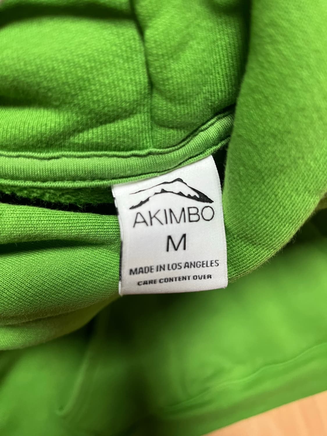 아킴보클럽 후드티 시그널그린 M 상품이미지5