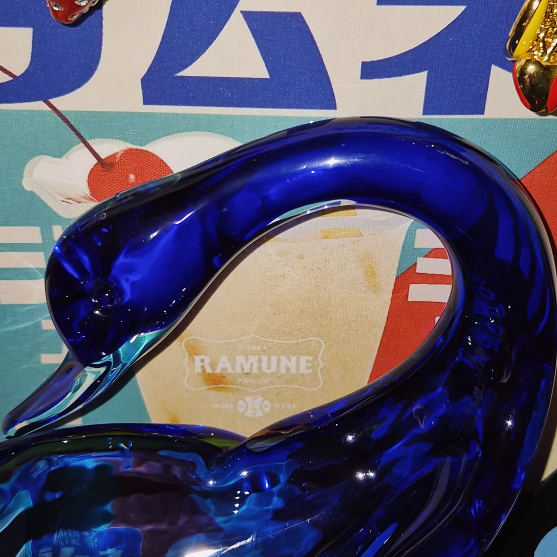 70s 이탈리아 무라노 핸드블로운 백조 트레이 상품이미지10