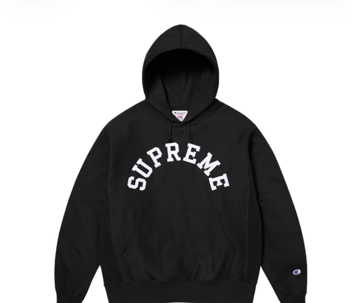 슈프림 챔피온 후드 블랙 m 상품이미지1