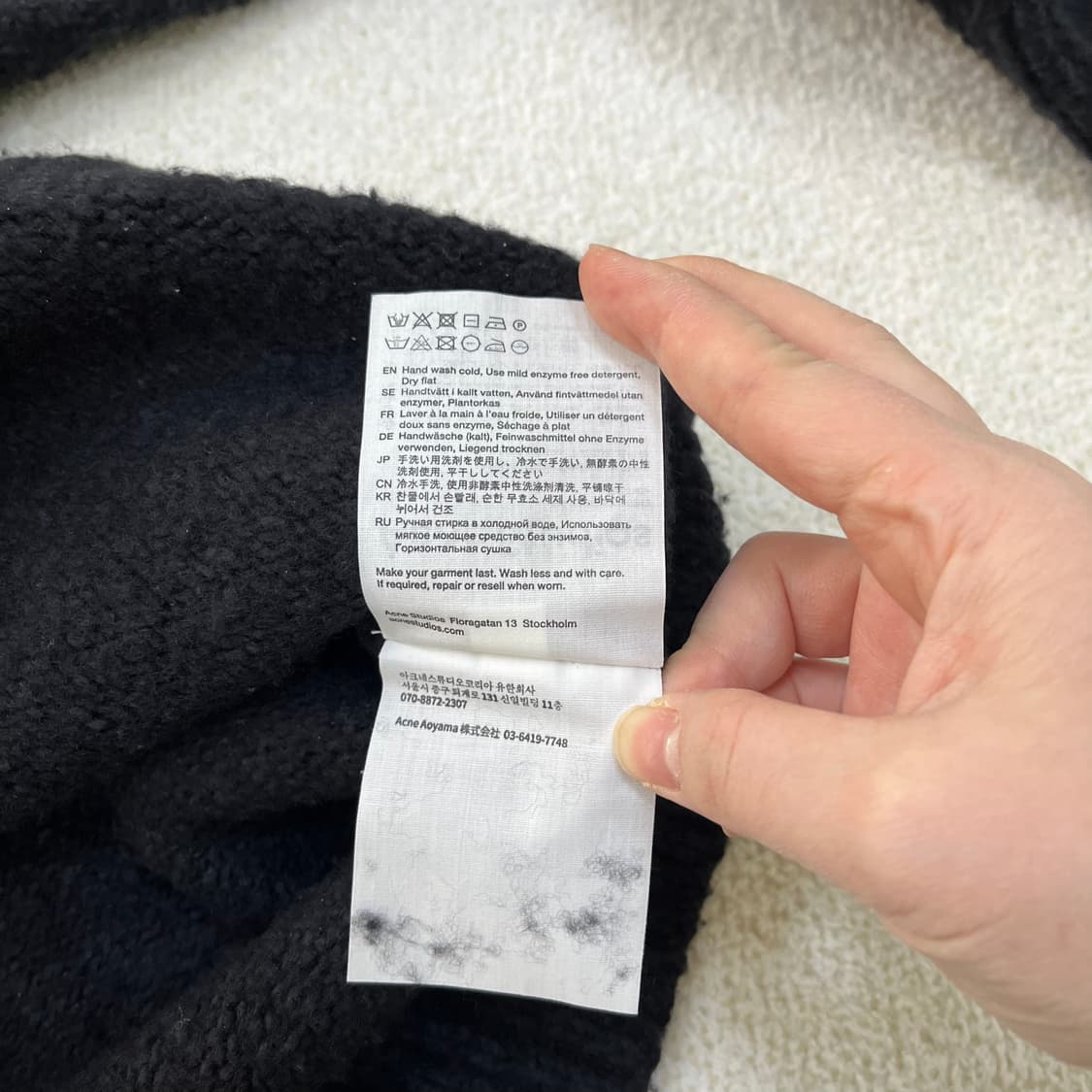 XS 아크네 울 니트 스웨터 (보풀) 0310M 상품이미지4