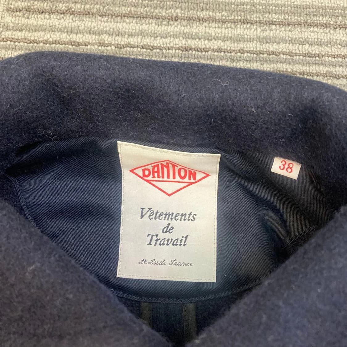 단톤 울 파일 라운드 칼라 자켓 상품이미지2